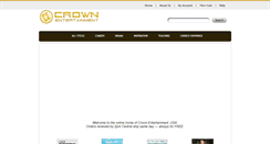 Desktop Screenshot of crownentertainment.us